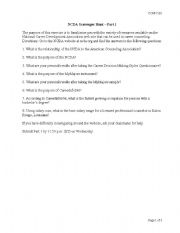 English Worksheet: counseling scavenger hunt