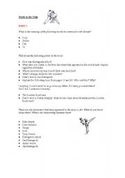 English Worksheet: Death in the Dojo (Upper-intermediate novel)