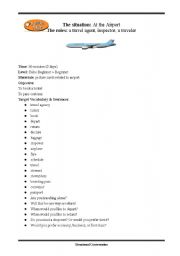 English Worksheet: Airport Lesson Plan