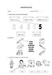 DIAGNOSTIC TEST (2ND PRIMARY)