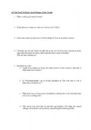 English Worksheet: All you need to know about Europe (stereotypes)