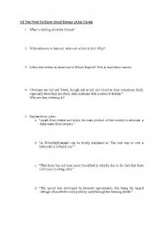 English worksheet: All you need to know about Europe (stereotypes)