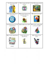 English Worksheet: Present Simple speaking cards Set 3