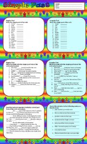 English Worksheet: simple past tense