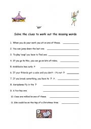 English worksheet: air words
