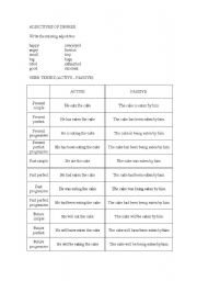 English worksheet: Verbal Tenses