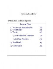 English worksheet: direct Indirect speech