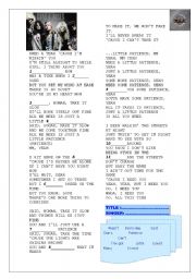 Patience - Guns N´ Roses - ESL worksheet by Flavia Terhaag