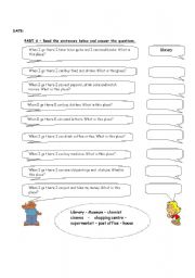 English worksheet: there is / there are
