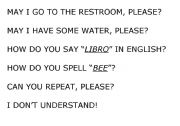 English worksheet: classroom language