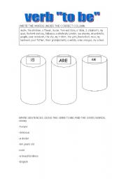 English worksheet: to be