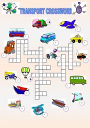 TRANSPORT CROSSWORD +KEY