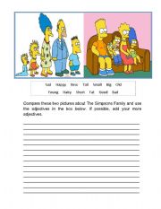 Comparison, The Simpsons Family.