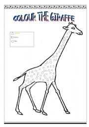 English worksheet: GIRAFFE