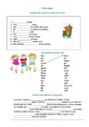 English Worksheet: past simple exsercises