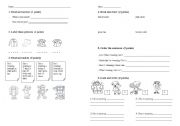 English worksheet: review