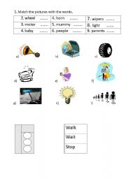 English worksheet: transportation