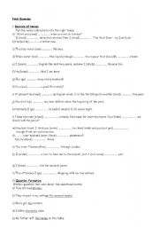 English Worksheet: Ejercicios suspendidos 1 Bachillerato