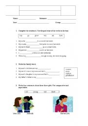 English Worksheet: english