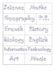 English worksheet: Subjects signs!