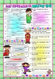 Past Continuous or Simple Past Tense