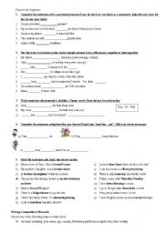 English Worksheet: Practice for beginner students