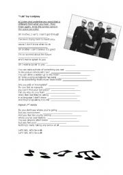 English Worksheet: Song Talk by Coldplay