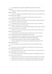 English Worksheet: end of the world
