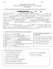 English Worksheet: Test