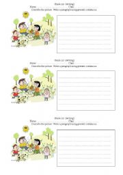 English Worksheet: Present continuous (Writing)