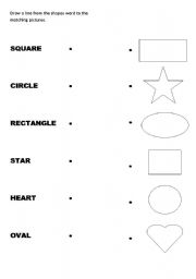 English Worksheet: SHAPES