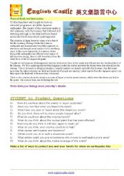 English Worksheet: Japanese Wave of Destruction