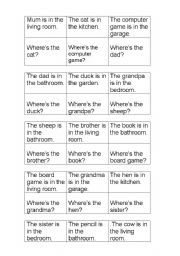 Cards for speaking: Wheres the...?