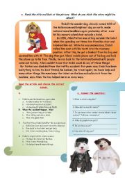 English Worksheet: READING-COMPREHENSION,  