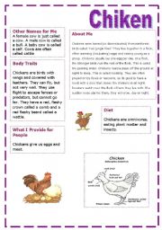 English Worksheet: ** chiken