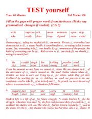 English Worksheet: VOCABULARY BUILDING IN PARTS OF SPEECH