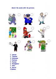 English worksheet: JOBS