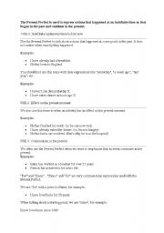 English Worksheet: present perfect