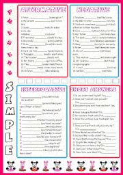 English Worksheet: Present Simple (all forms)