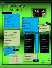 English worksheet: Spiralling [Keane]