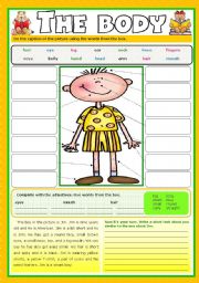 English Worksheet: The body