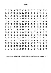 English worksheet: Wordsearch - DO IT !