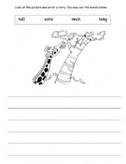 English Worksheet: Picture Writing