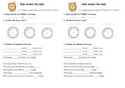 English Worksheet: Rock around the clock