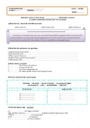 English Worksheet: 2011 7th grade 2nd term 1st exam