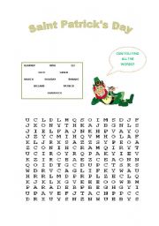 English worksheet: Saint Patricks Day 