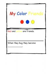 English Worksheet: My Color Booklet