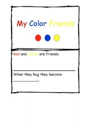 English worksheet: My Color Booklet