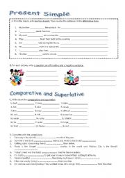 English Worksheet: Review practice activities