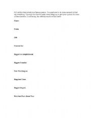 English Worksheet: roleplay